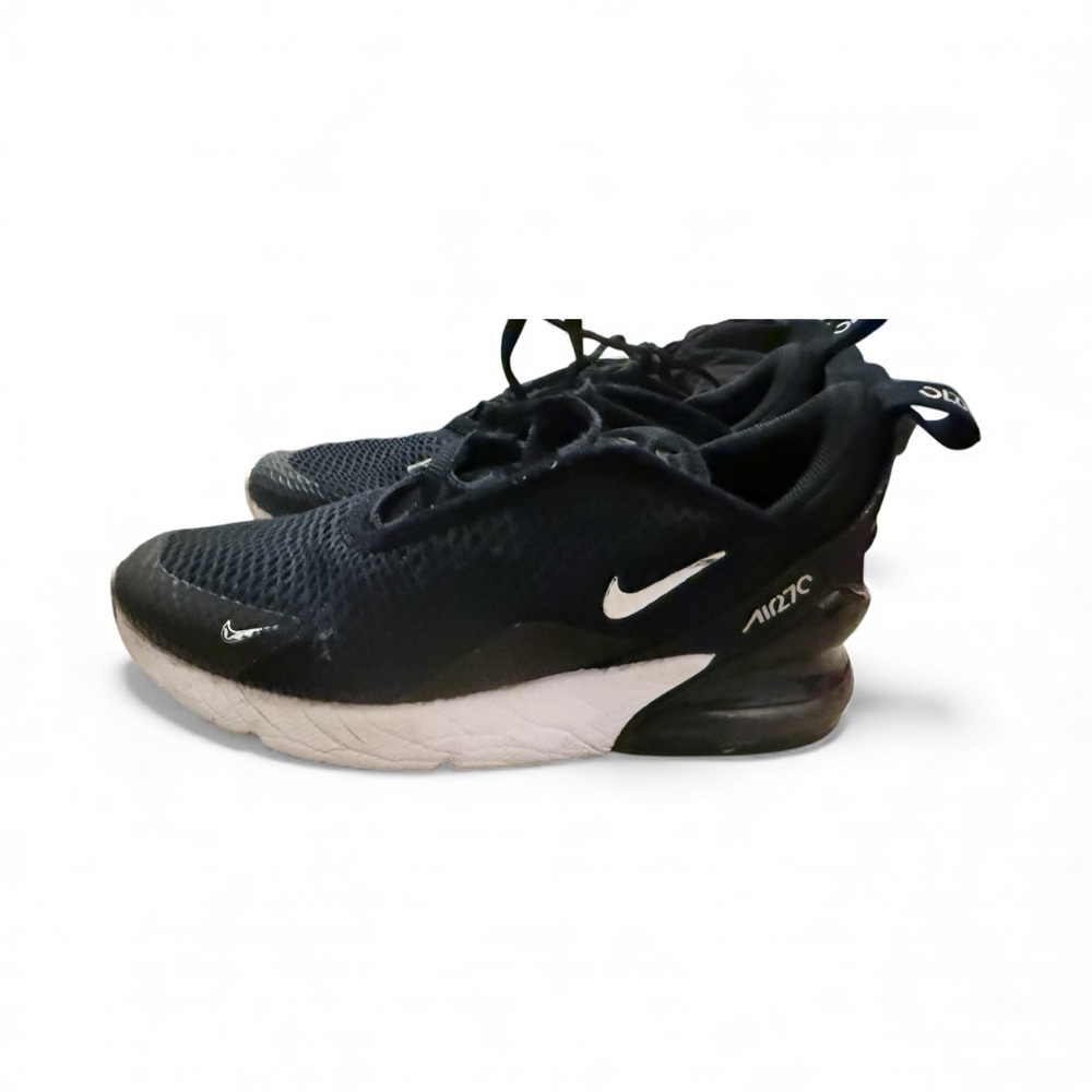 Nike Air Max 270 Kids Sneakers Black White Youth Size 2Y
